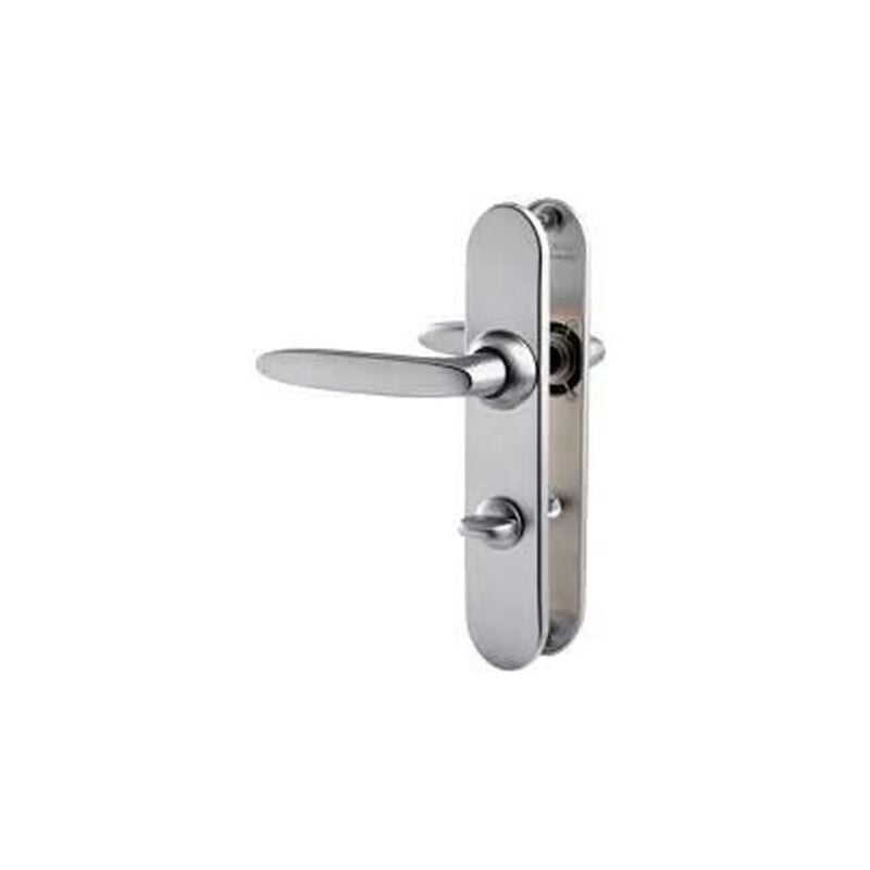 Vachette - Ensemble de poignées de porte jazz EA195 Argent 195 mm 195 mm Chromé Miroir à condamnation