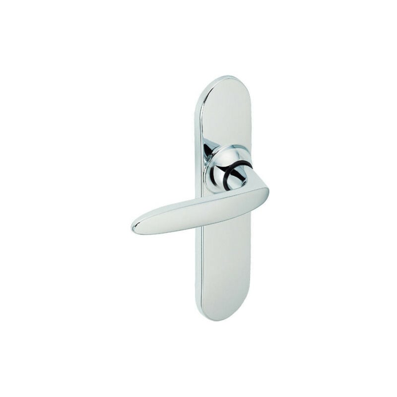 Vachette - Ensemble de poignées de porte jazz EA195 Argent 195 mm 195 mm Chromé Miroir Bec de cane