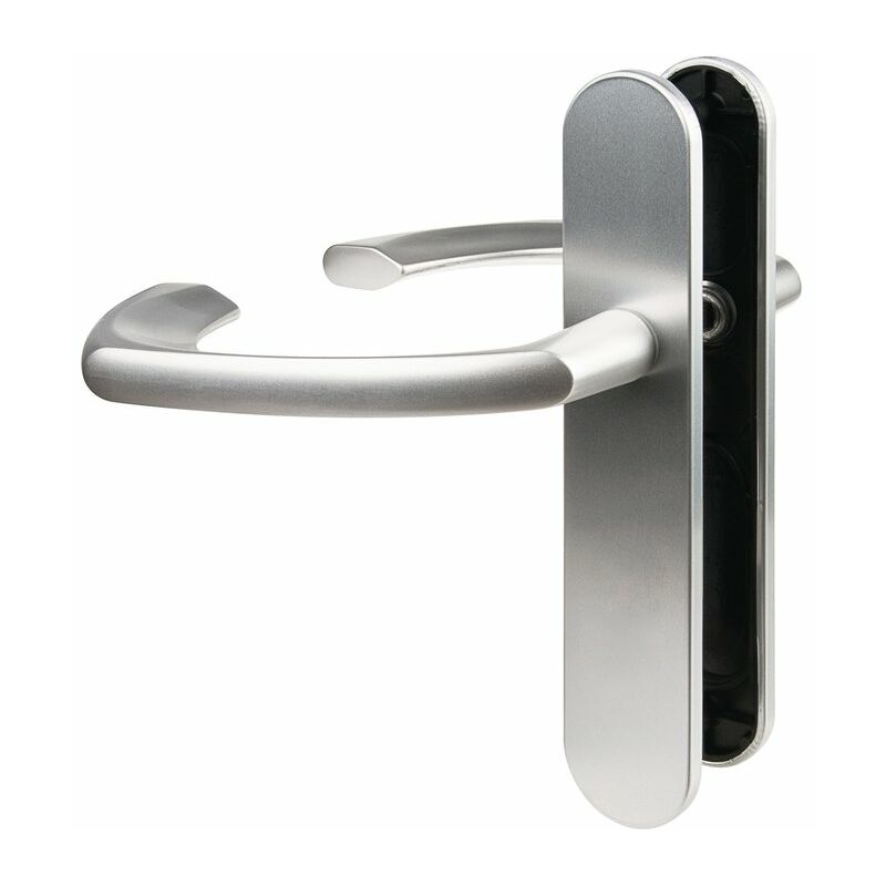 Poignée de porte intérieure - Alto xl Vachette Gris argent - Bec de cane - 195 mm
