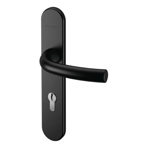 Ensemble sur plaque Arcade Normbau - Noir mat - Bec de cane