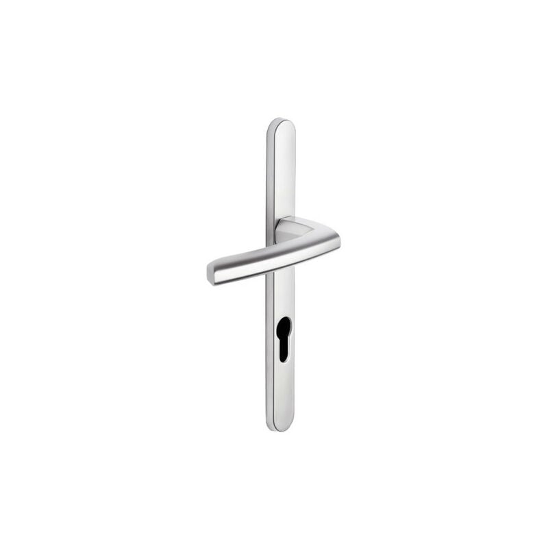 Bezault Sas - Ensemble de poignées de porte scult EA195 étroit Argent Chromé velours Clé i