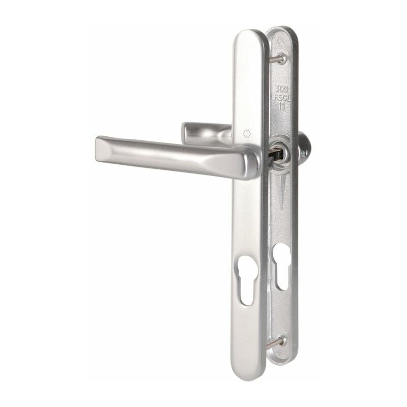 Hoppe Et Cie - Poignée de porte fenêtre - Tokyo Gris argent - Clé i - 195 mm - Saillie réduite