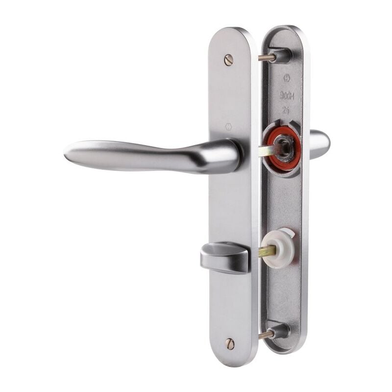 Poignée de porte intérieure - Verona Hoppe Et Cie Gris - Condamnation à voyant - 195 mm