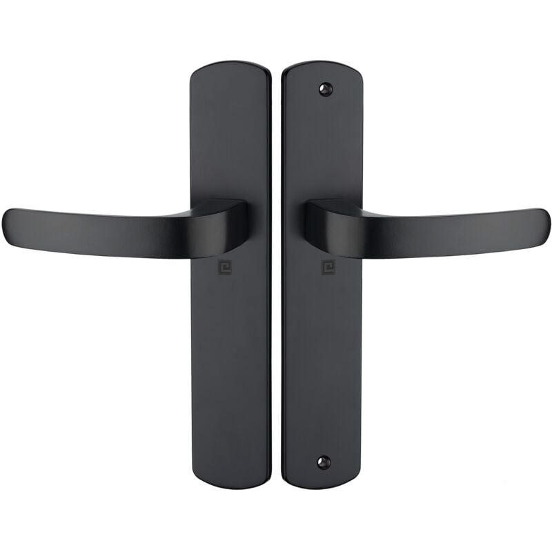 Heracles - Ensemble sur plaque elfe entraxe 195mm bec de cane noir mat B-ELFE-02