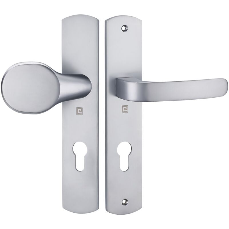 Heracles - Ensemble sur plaque elfe entraxe 195mm palière clé i chromé mat B-ELFE-10