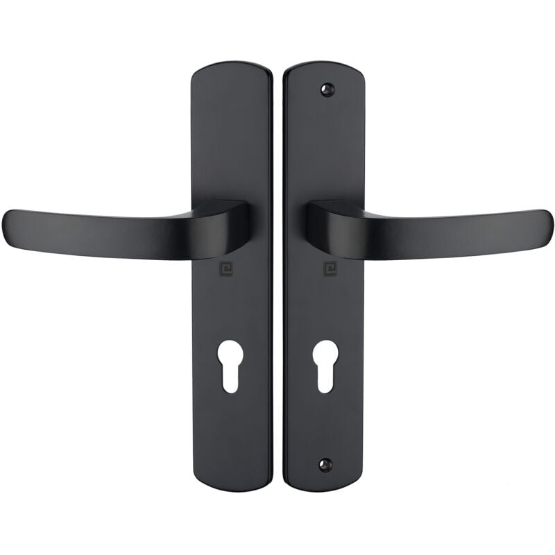 Heracles - Ensemble sur plaque elfe entraxe 195mm clé i noir mat B-ELFE-04