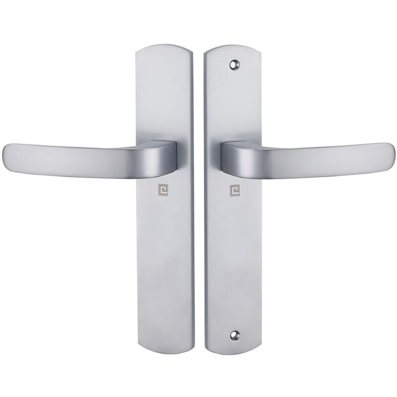 Heracles - Ensemble sur plaque elfe entraxe 195mm bec de cane chromé mat B-ELFE-01