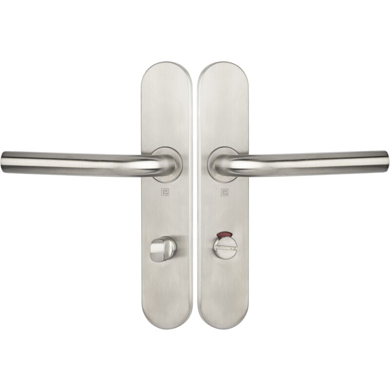 Heracles - Ensemble sur plaques jade série 1194 type condamnation à voyant finition inox B-INOX-SP0V6