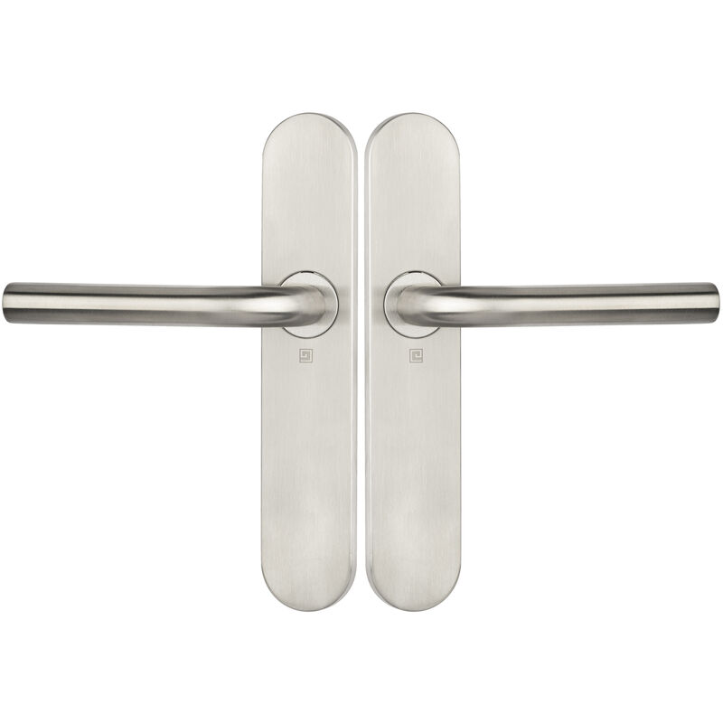 Ensemble sur plaques JADE série 1194 type bec de cane finition inox - HERACLES - B-INOX-SP05