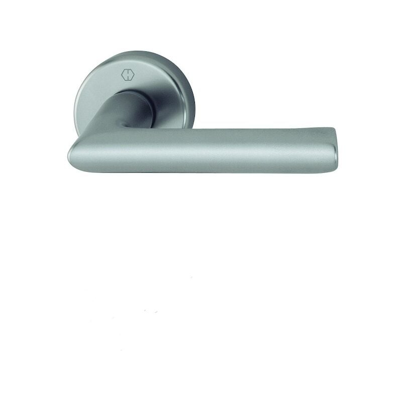 Hoppe - Ensemble sur rosace confluence avec béquille - 35/45 mm - bec de cane - finition inox