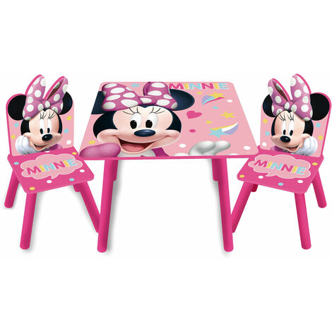 ARDITEX Ensemble Table + 2 chaises Disney Minnie