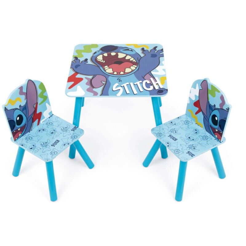 Ensemble Table En Bois et 2 Chaises stitch