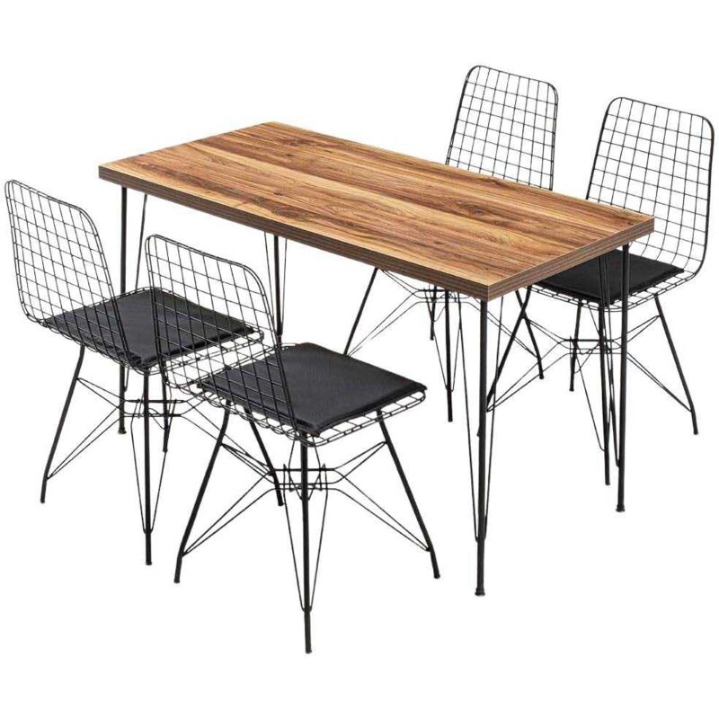 Ensemble table et 4 chaises Pure