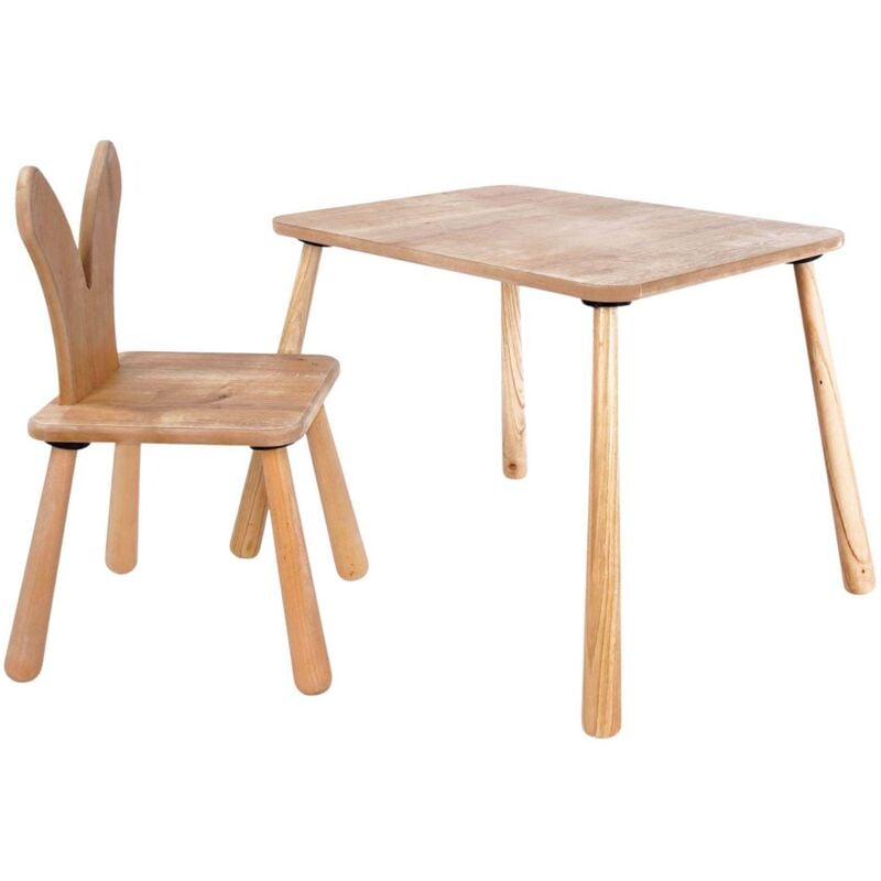 Ensemble table et chaise enfant en aggloméré Bizzy Modèle 2