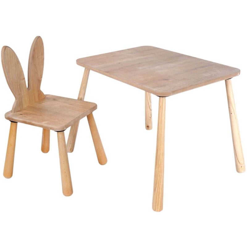 Ensemble table et chaise enfant en aggloméré Bizzy Modèle 3