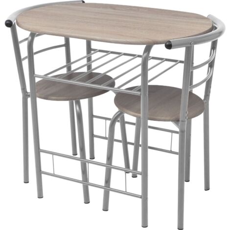 Ensemble Table et Chaises 3 pcs Ensemble Table à manger + 2 chaises MDF 58620