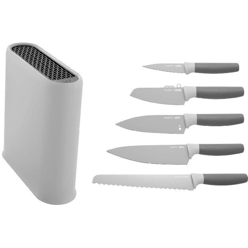 Berghoff - Bloc 5 couteaux bicolore rose ou gris 17004244