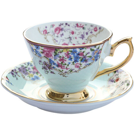 Ensemble tasses et soucoupes à café en porcelaine, en céramique or tulipe, tasses à thé en porcelaine, ustensiles à boire, tasse à café turque (origine),B