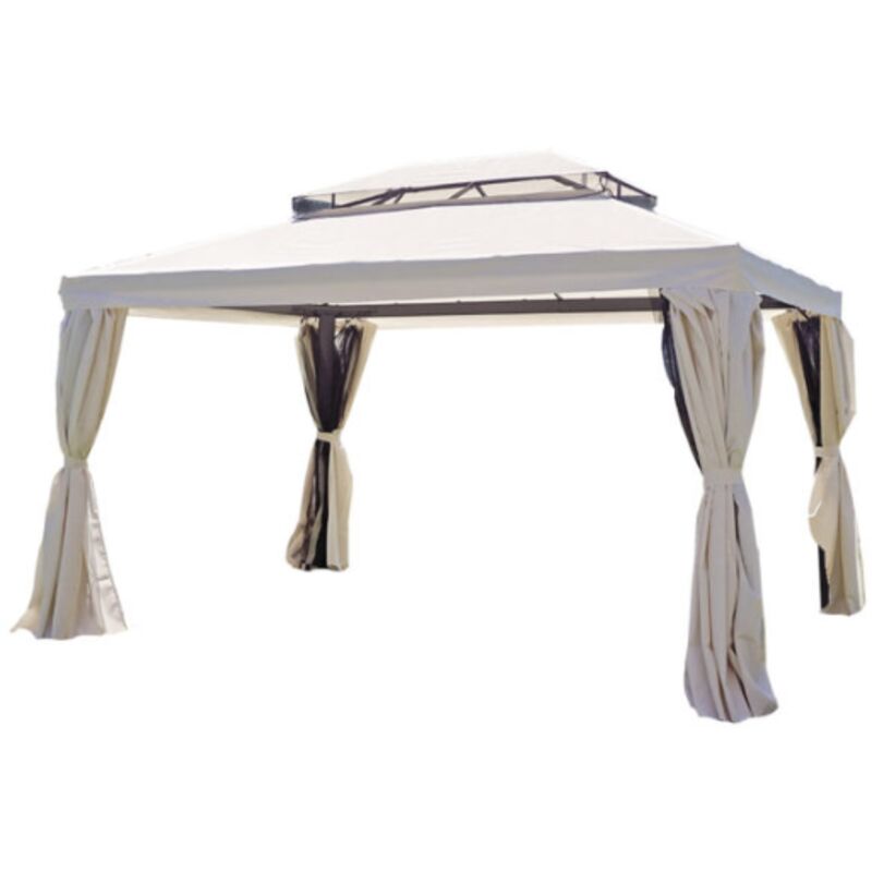 Abitare - Ensemble tente anti-moustique pour tonnelle 3x4 m - Tirso