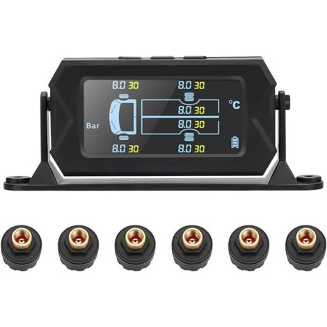ensemble Test de pression des pneus détecteur de pression des pneus automatique moniteur de pression des pneus automatique système de surveillance de la pression des pneus moto moniteur de pression de