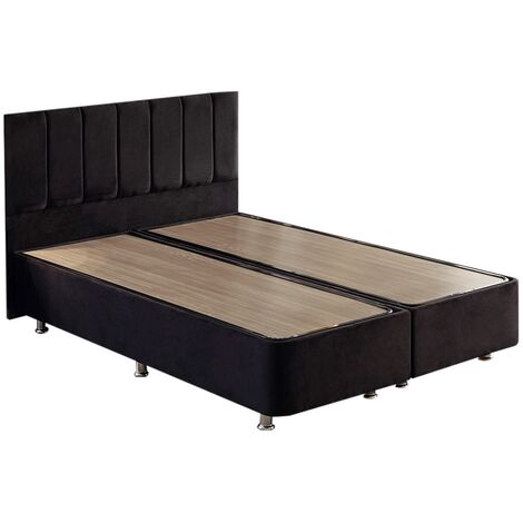 Ensemble tête de lit et cadre de lit avec coffre de rangement Rika-140x190