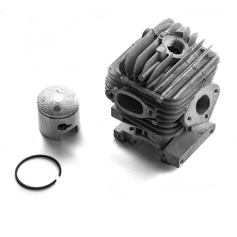 Boudech - Ensemble thermique pour tronçonneuse de 25 cc - Cylindre + piston + segment de piston de remplacement pour moteurs 2 temps de 25 cc