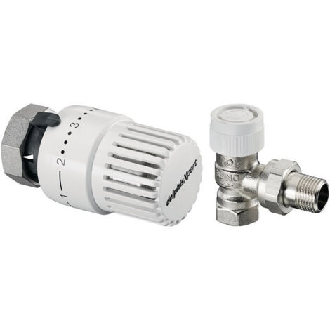 Ensemble thermostatique angle 5x tête thermostatique Uni SH 5x robinet thermostatique UT angle DN 15