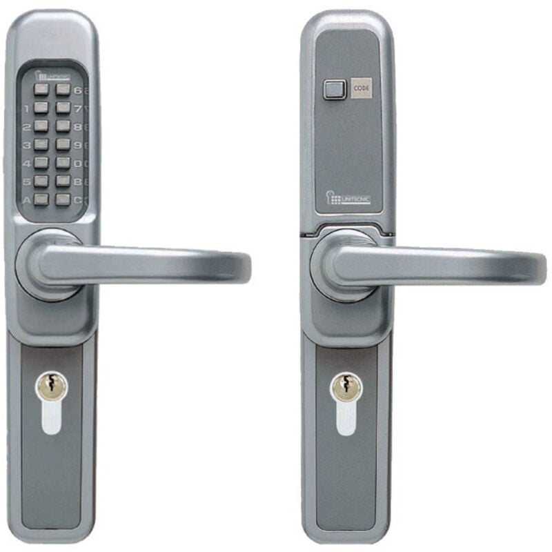 Garniture à code mécanique série 1250 pêne demi-tour réversible Unitecnic U312.1.230