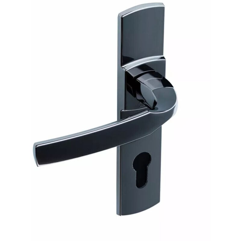 Vachette - Béquille double sur plaque 165 mm ligne Artis chromé velours condamnation à voyant