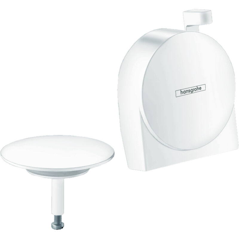 Hansgrohe - Exafill s - Set de finiton de garniture de vidage pour baignoire, blanc mat 58117700