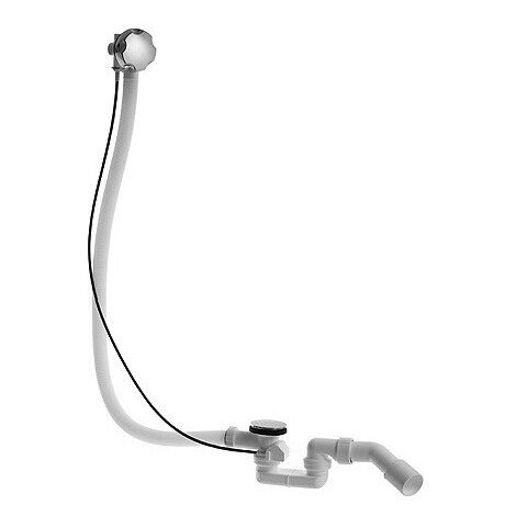 Ensemble vidage / trop-plein pour siphon latéral chromé DURAVIT
