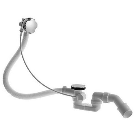 Ensemble vidage / trop-plein pour siphon latéral chromé DURAVIT