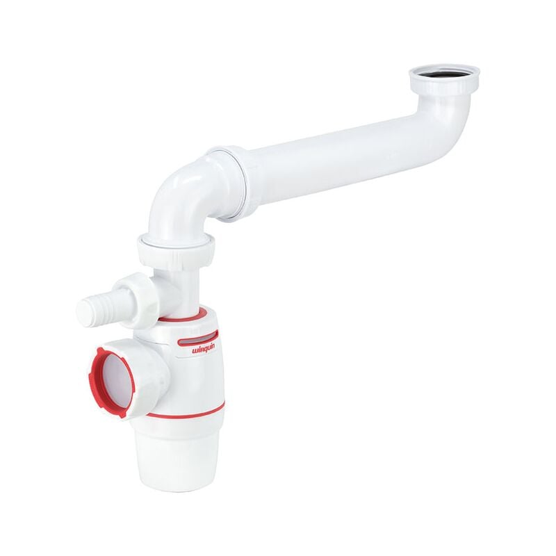 Wirquin Pro - Ensemble évier 1 Bac nf avec Siphon Ø40 neo air Wirquin et prise de machine à laver - Wirquin