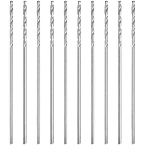 Ensembles de forets 10 pièces foret hélicoïdal petite tige droite perle perceuse machines-outils matériel 0.75mm embouts de fraise en bout à tige droite