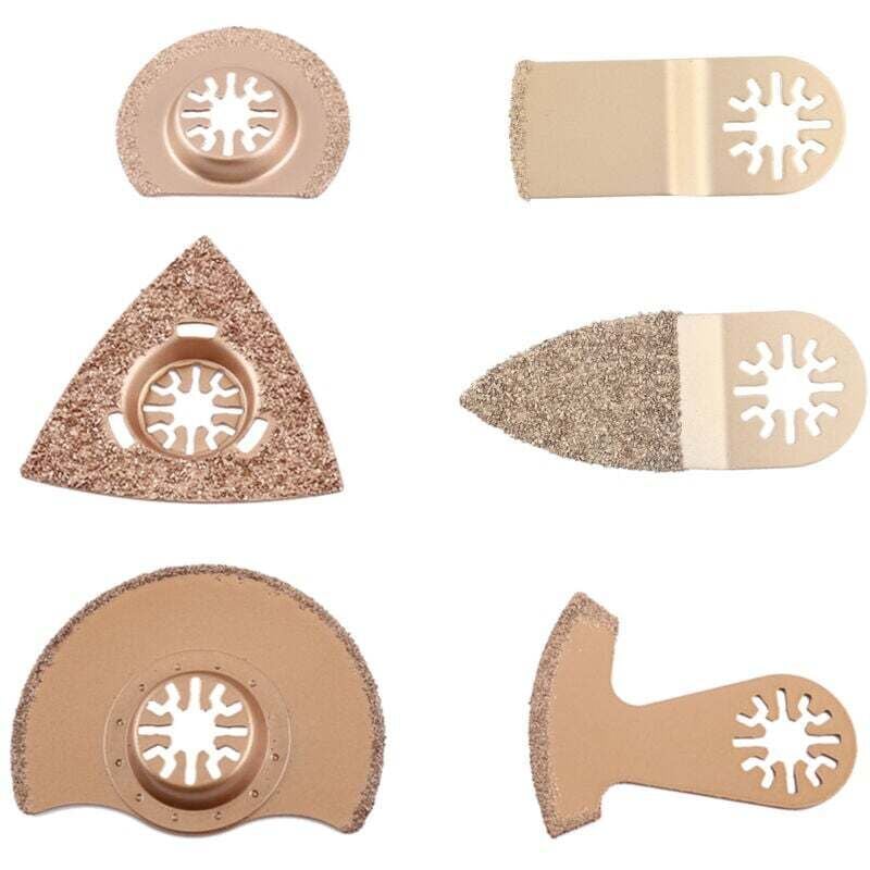 Image of Ensembles De Lames De Scie Oscillante Multifonction Universelles Carbure 6 Pièces