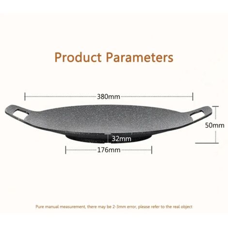 Ensembles de plaques de cuisson pour barbecue et grillades de camping d'extérieur (30/33/36 cm), poêles à griller, marmites à viande, plaques de cuisson en pierre médicale, fournitures de camping, réc