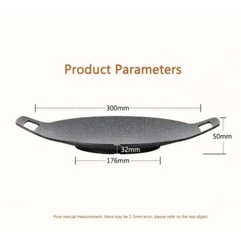 Ensembles de plaques de cuisson pour barbecue et grillades de camping d'extérieur (30/33/36 cm), poêles à griller, marmites à viande, plaques de cuisson en pierre médicale, fournitures de camping, réc