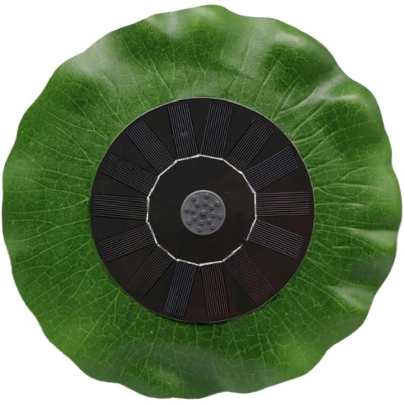 Ensembles Fontaine Solaire décor LED Pompe à Eau de Jardin Aquarium décor extérieur décoration Fontaine d'étang Fontaine de Bain d'oiseaux Feuille de