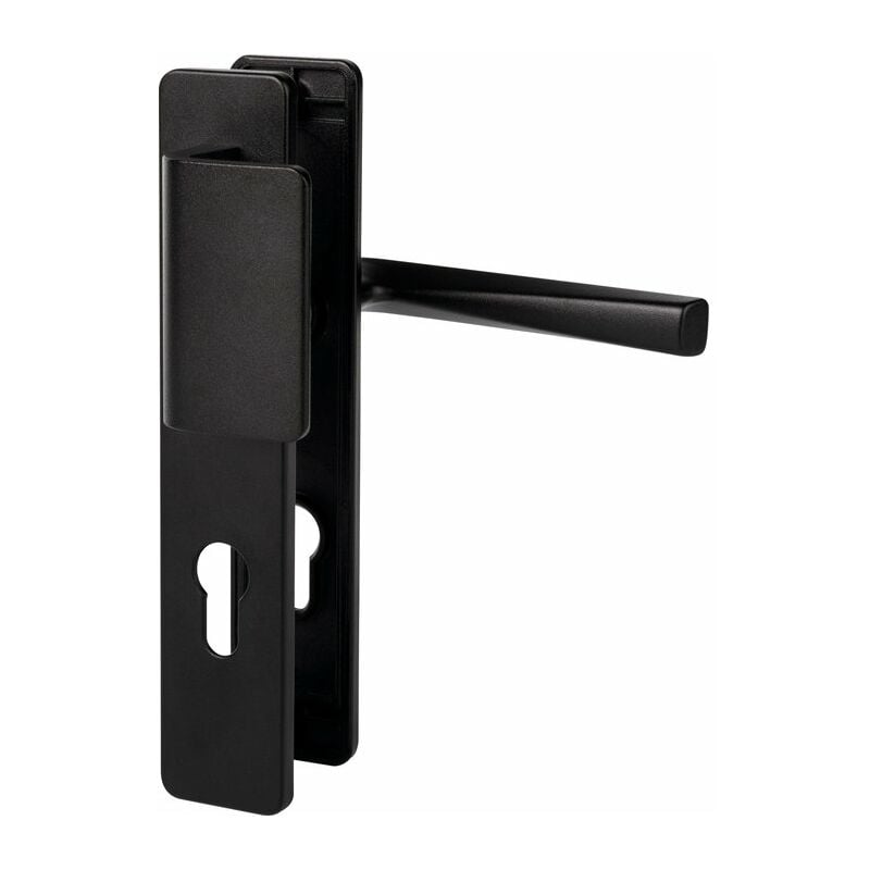 Vachette - Ensemble de poignées de porte kaza Basalt (noir mat) Basalt (noir mat) Clé i porte palière