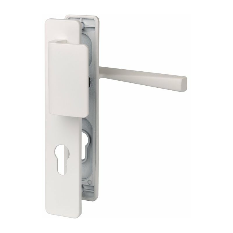 Vachette - Poignée de porte palière - Kaza Blanc alba - Clé i - 195 mm