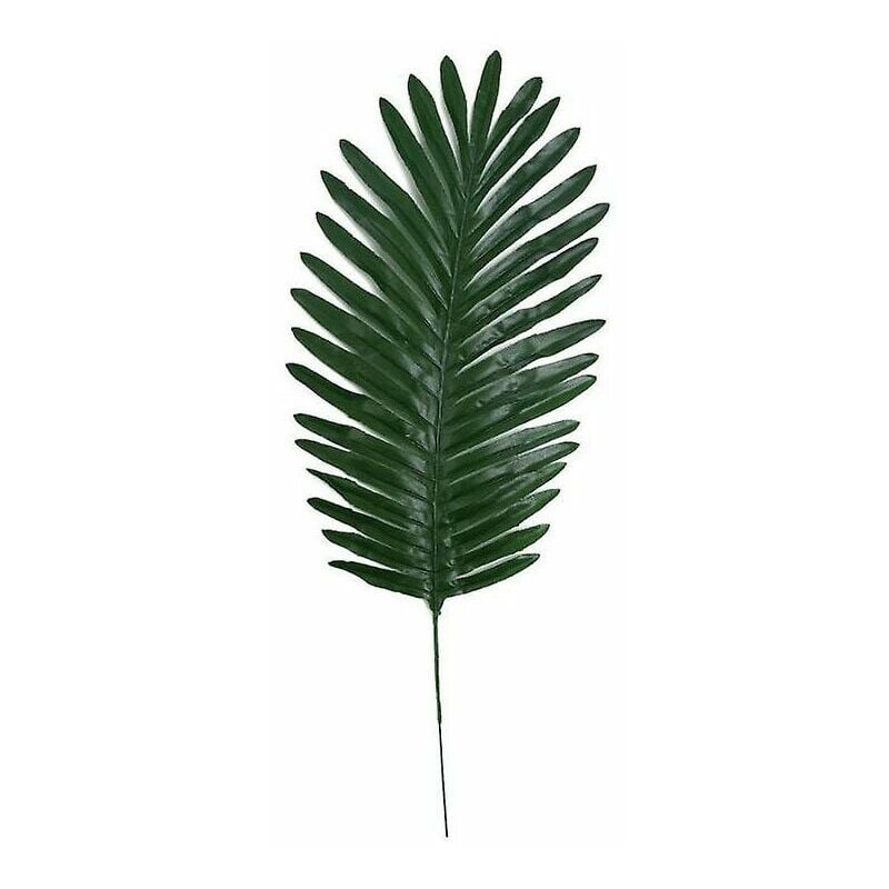 20 Pcs Faux Feuilles De Palmier Avec Tiges Imitation De Plante Tropicale Artificielle (vert)