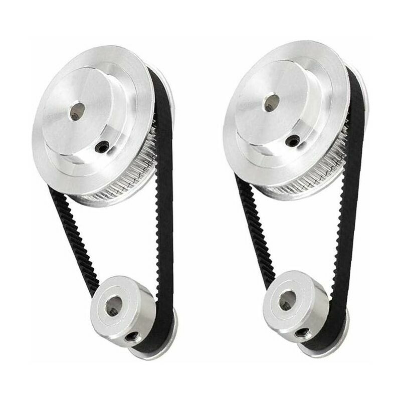 Ensoleille - 2gt Synchrone Roue 20 60 Dents Bore En Aluminium Poulie Synchrone