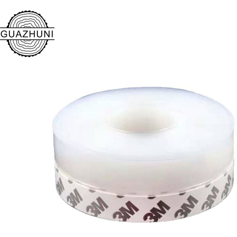 Bande d'Etanchéité en Silicone, 10m Transparent Bande d'étanchéité Auto-adhésive Porte Bas Joint Strip Porte Coupe-Bise joint de fond de porte