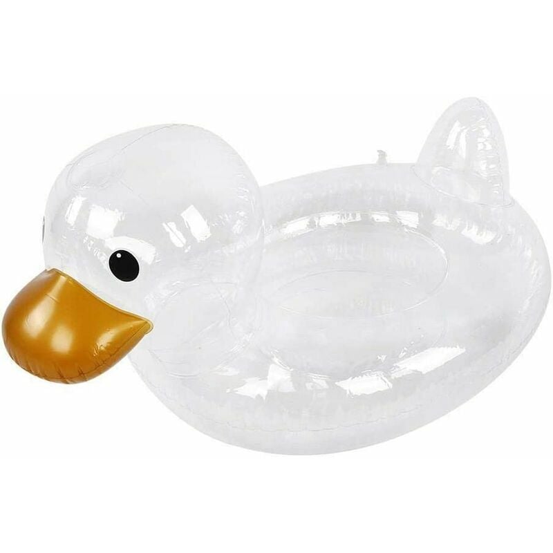 Bébé Nourrisson Canard Transparent Bouée Enfant en Bas âge Eau Siège Flottant Cercle Piscine Chaussures de sécurité for l'aide 0-4 Ans