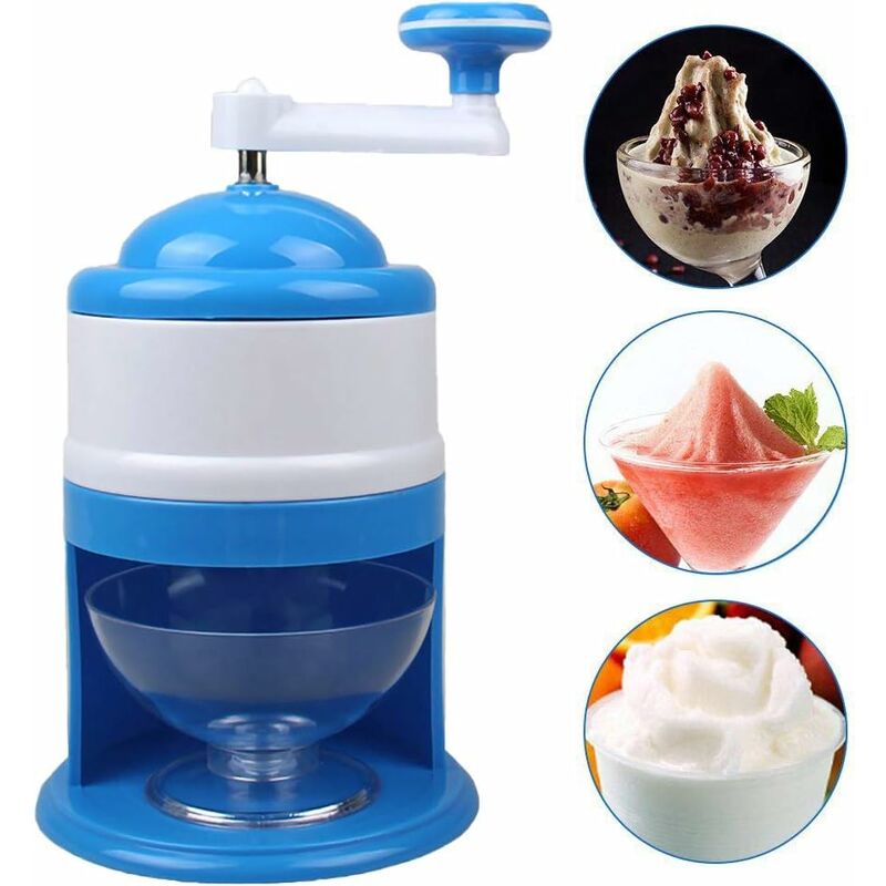 Broyeur à glace portatif broyeur manuel de rasoir à glace écrasant la Machine de fabricant de cône de neige pour la cuisine à la maison