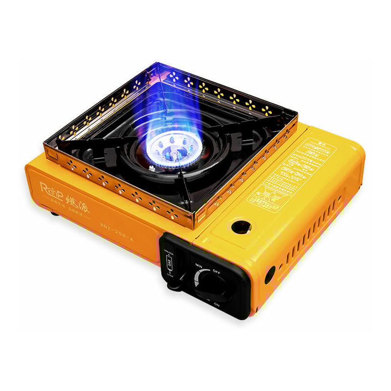 Ensoleille - Camp Bistro Réchaud à Gaz, Réchaud de Camping, Puissance , Réchaud Extérieur Compact, avec Mallette pour Un Transport Facile(Sans