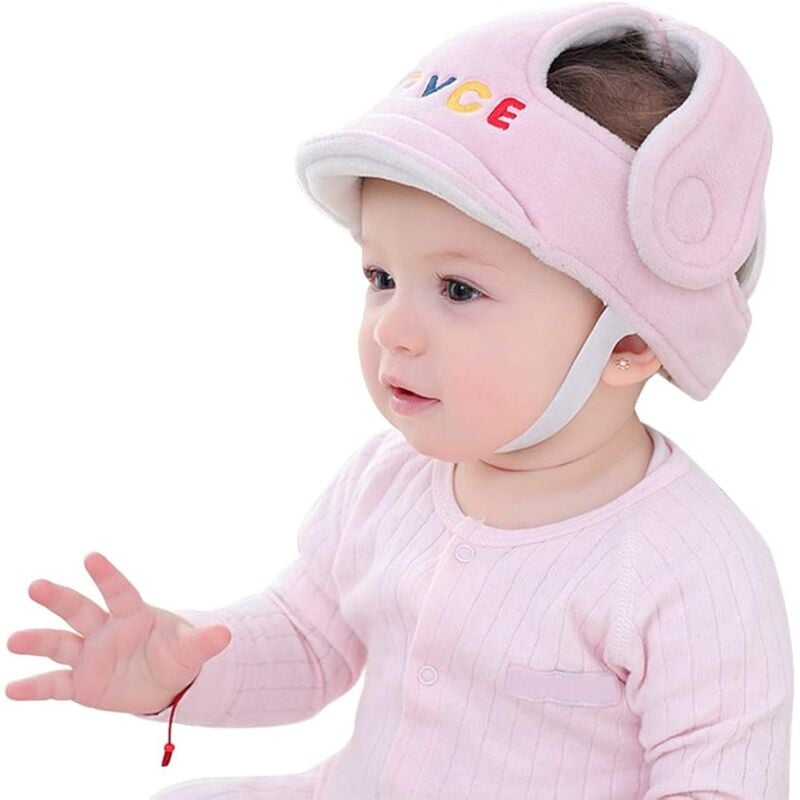 Casque de sécurité pour bébé, bonnet de protection de la tête anti-collision à 360 ° Coussin de protection de la tête avec sangles réglables Plus