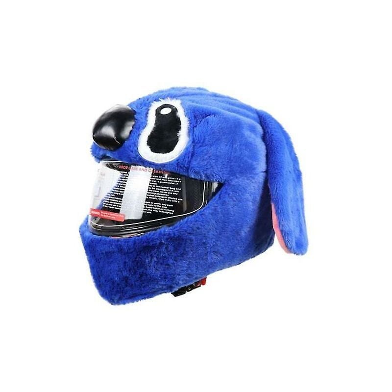 Casque intégral capuche en peluche chapeau de moto casque d'équitation personnalisé en plein air accessoire de moto drôle 1