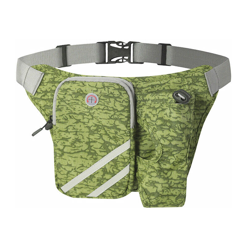 Ceinture De Course Sac Banane Sport Avec Porte-Bouteille Ceinture D'Hydratation Sac Banane - Vert - Pour La Randonnée Voyage Vélo Fitness Pêche