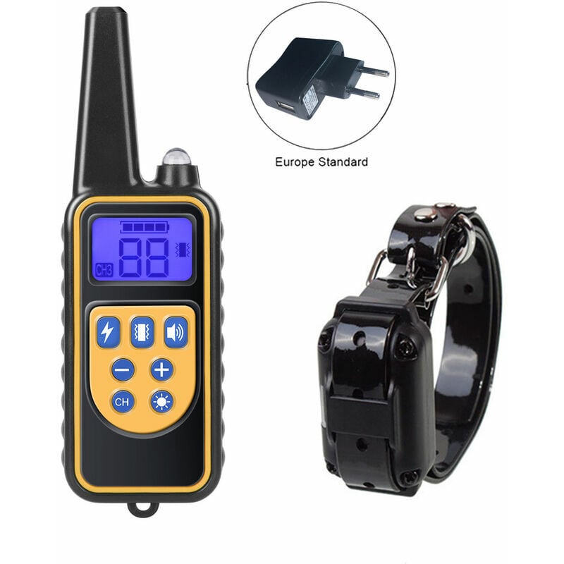 Ensoleille - Collier de Dressage pour Chien,Collier Électrique Chien 99 Niveaux Collier Éducation Positive Rechargeable Étanche pour Petit Grand Chien